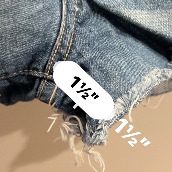 Pistola distressed denim shorts 28 - Picture 6 of 7